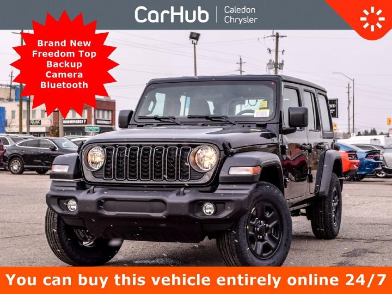 New 2026 Jeep Wrangler Sport Freedom Top 12.3