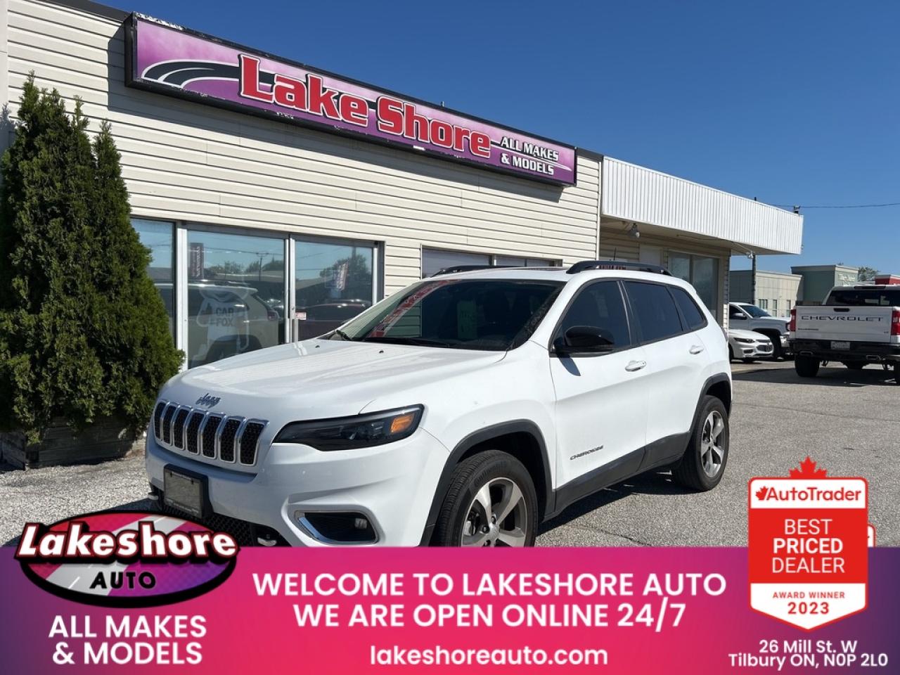 Used 2022 Jeep Cherokee Limited for sale in Tilbury, ON