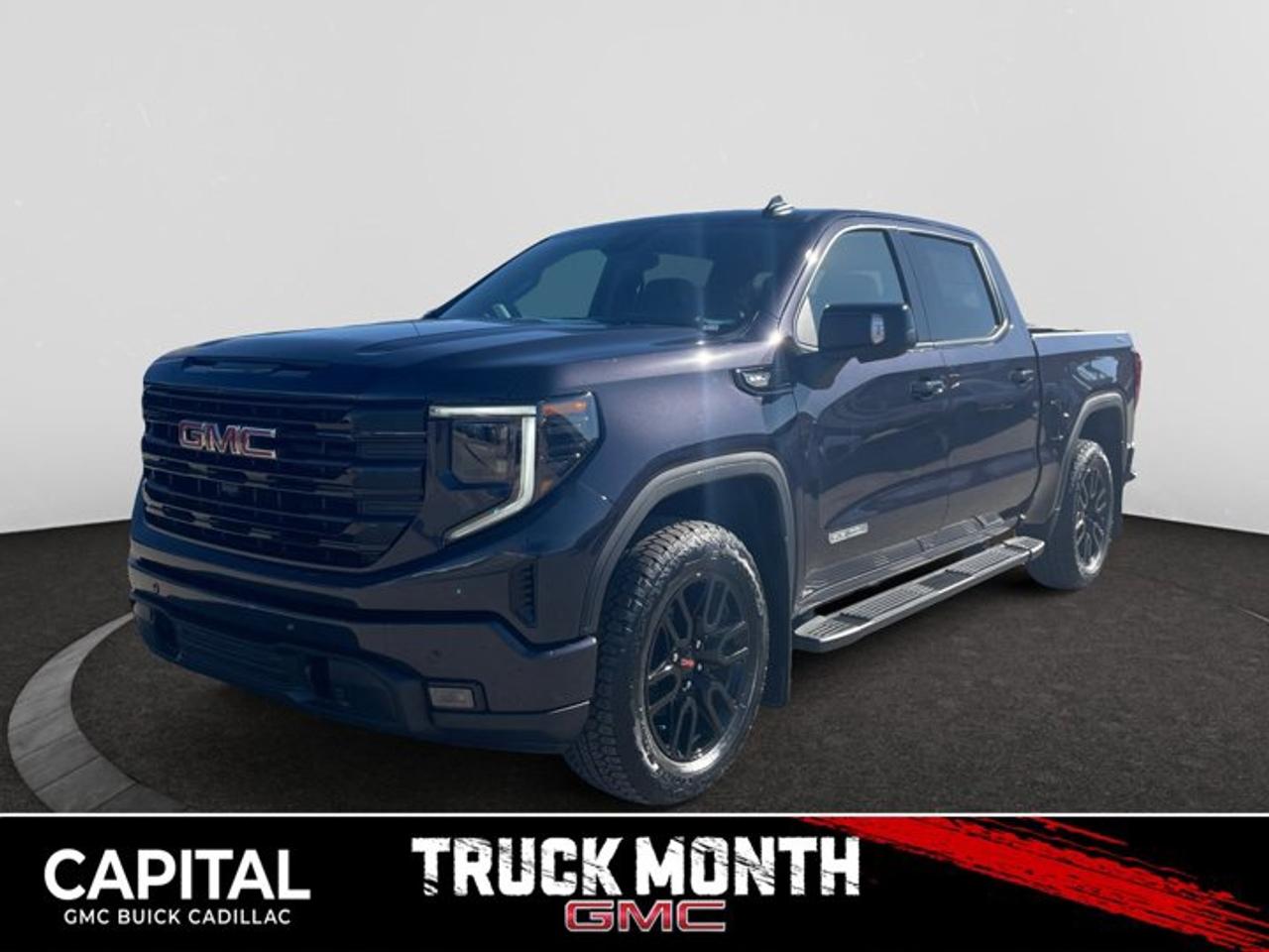 This 2026 GMC Sierra 1500 in Titanium Rush Metallic is equipped with 4WD and Gas V8 5.3L/325 engine.The Next Generation Sierra redefines what it means to drive a pickup. The redesigned for 2019 Sierra 1500 boasts all-new proportions with a larger cargo box and cabin. It also shaves weight over the 2018 model through the use of a lighter boxed steel frame and extensive use of aluminum in the hood, tailgate, and doors.To help improve the hitching and towing experience, the available ProGrade Trailering System combines intelligent technologies to offer an in-vehicle Trailering App, a companion to trailering features in the myGMC app and multiple high-definition camera views.GMC has altered the pickup landscape with groundbreaking innovation that includes features such as available Rear Camera Mirror and available Multicolour Heads-Up Display that puts key vehicle information low on the windshield. Innovative safety features such as HD Surround Vision and Lane Change Alert with Side Blind Zone alert will also help you feel confident and in control in the Next Generation Seirra.Key features of the Sierra Elevation include: Monochromatic look with black grille and vertical recovery hooks, 20 gloss black painted-aluminum wheels, Available x31 Off-Road package with integrated dual exhaust and all-terrain tires, Keyless open and start, and LED cargo box lighting.Check out this vehicles pictures, features, options and specs, and let us know if you have any questions. Helping find the perfect vehicle FOR YOU is our only priority.P.S...Sometimes texting is easier. Text (or call) 306-801-9090 for fast answers at your fingertips!Dealer License #914248Disclaimer: All prices are plus taxes & fees. See dealer for Details. Dealer Permit # 914248 See dealer for Details.