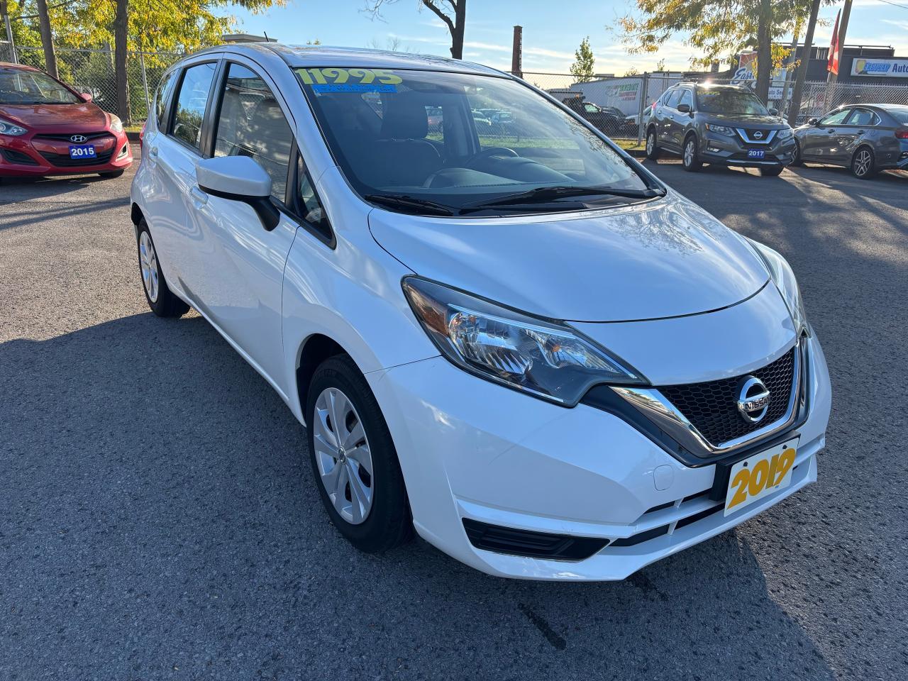 2019 Nissan Versa Note S, Hatchback, Back-Up-Camera, Low Kms.