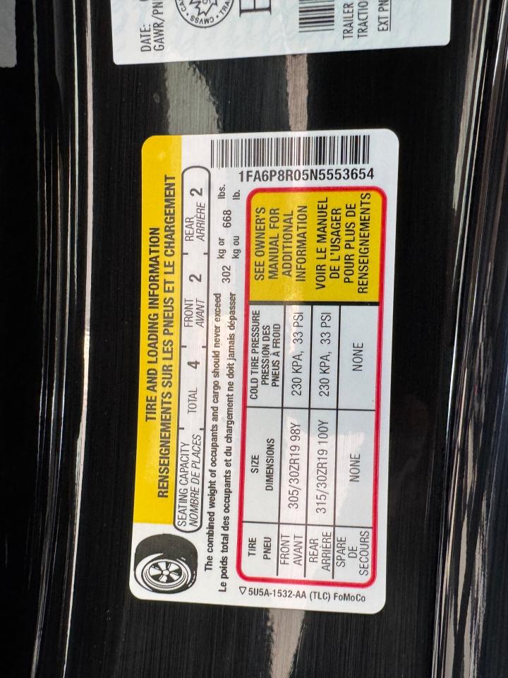 2022 Ford Mustang 5.0L V8 Mach 1 Fastback+6 Speed *ONLY 3000 KMS** - Photo #44