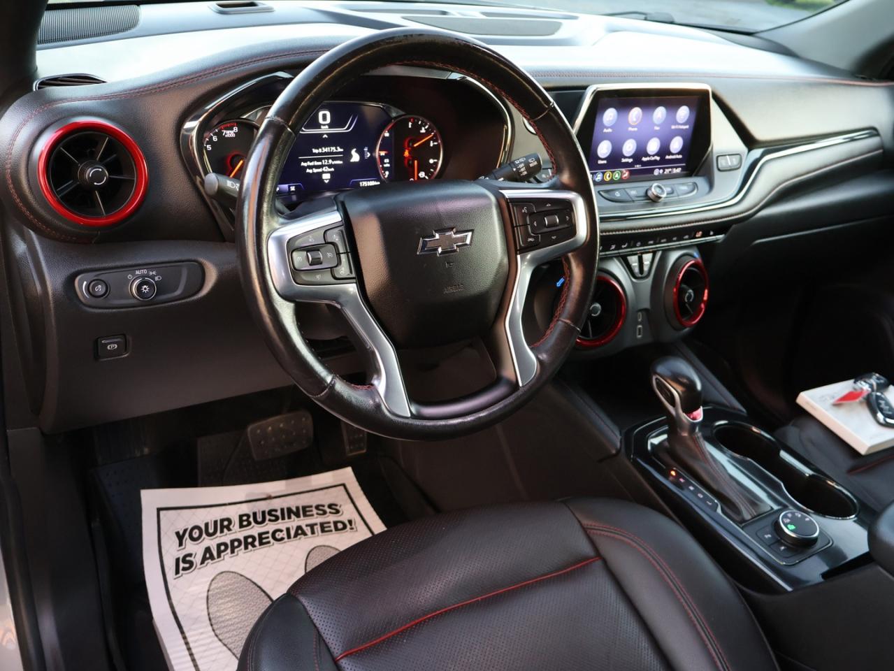 2021 Chevrolet Blazer V6 RS AWD CERTIFIED *ACCIDENT FREE* CAMERA NAV BLUETOOTH LEATHER HEATED SEATS CRUISE ALLOYS - Photo #10