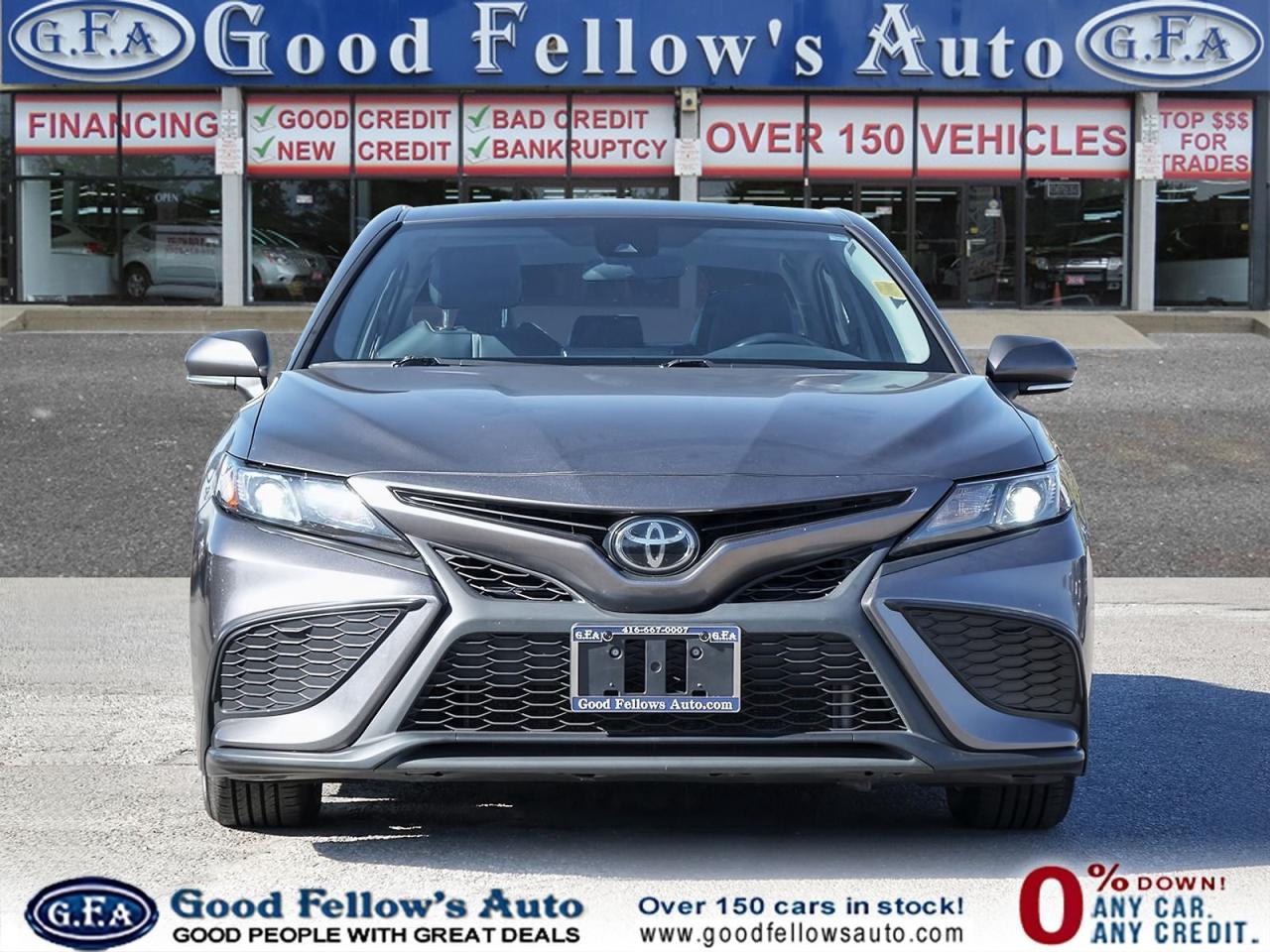 2021 Toyota Camry SE MODEL, LEATHER & CLOTH, REARVIEW CAMERA, HEATED - Photo #2