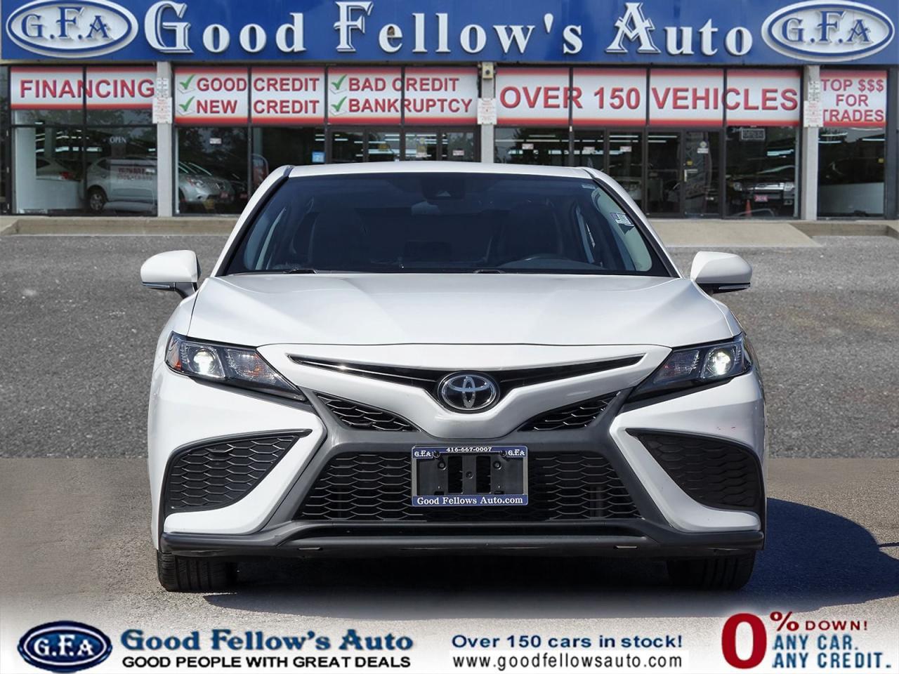 2021 Toyota Camry SE MODEL, LEATHER & CLOTH, REARVIEW CAMERA, HEATED - Photo #2