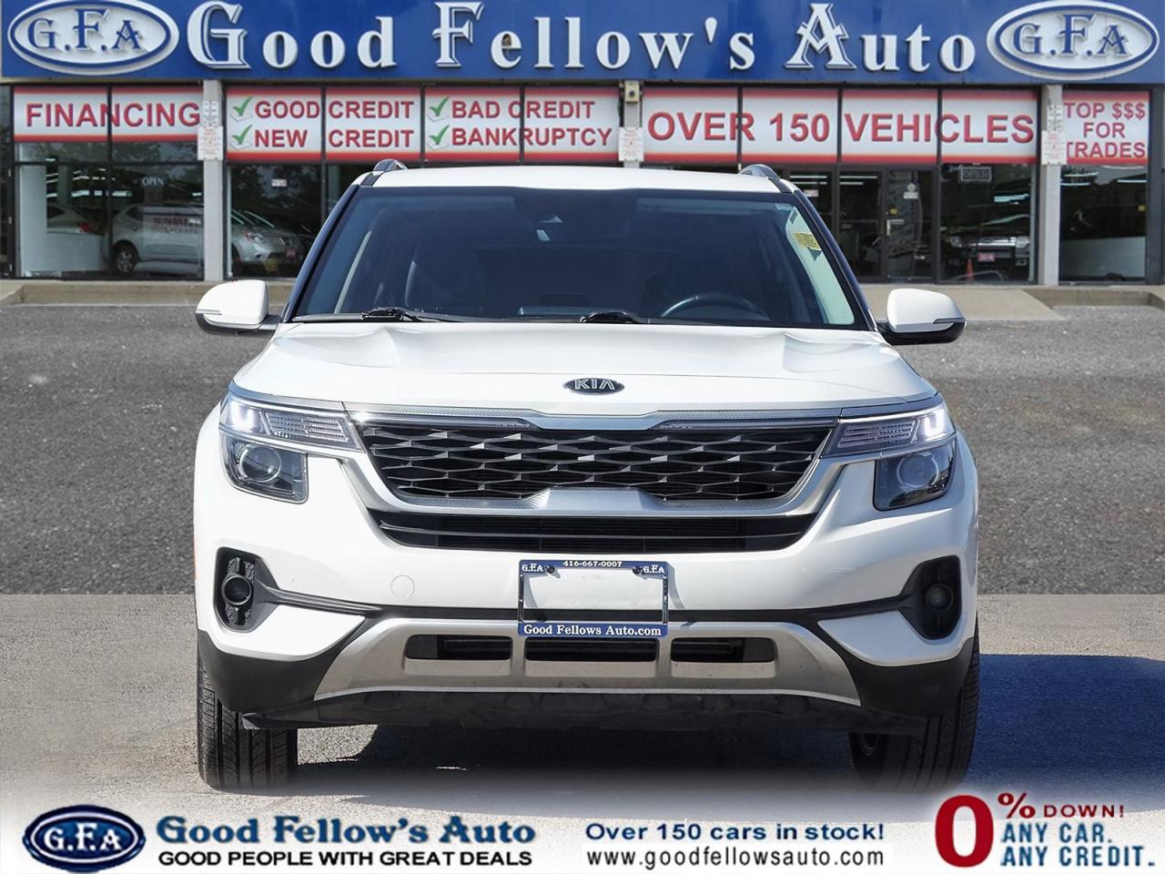 2021 Kia Seltos EX MODEL, AWD, LEATHER SEATS, SUNROOF, REARVIEW CA - Photo #2