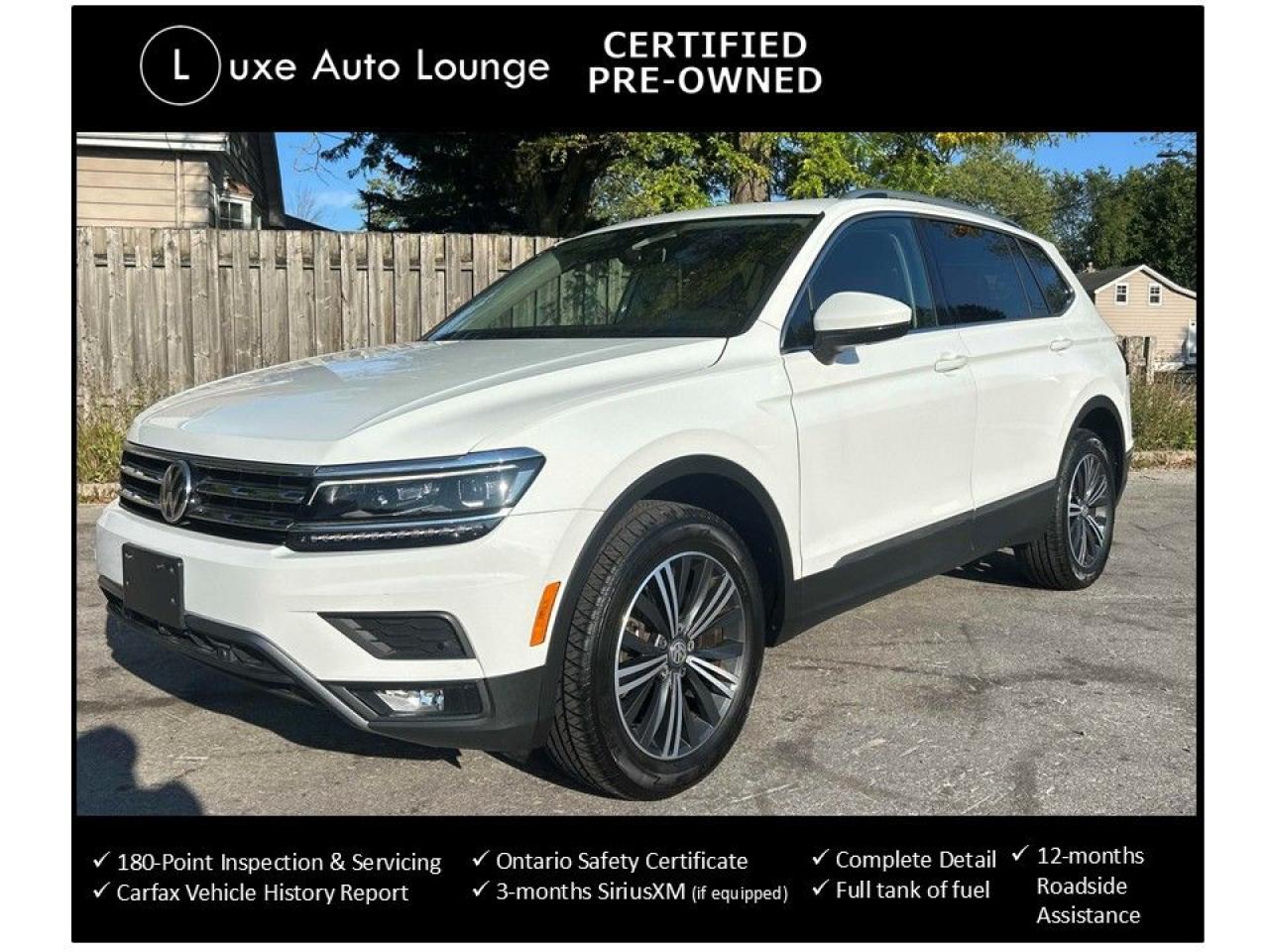 2018 Volkswagen Tiguan Highline LOW KM!! LEATHER, PANO ROOF, HEATED SEATS
