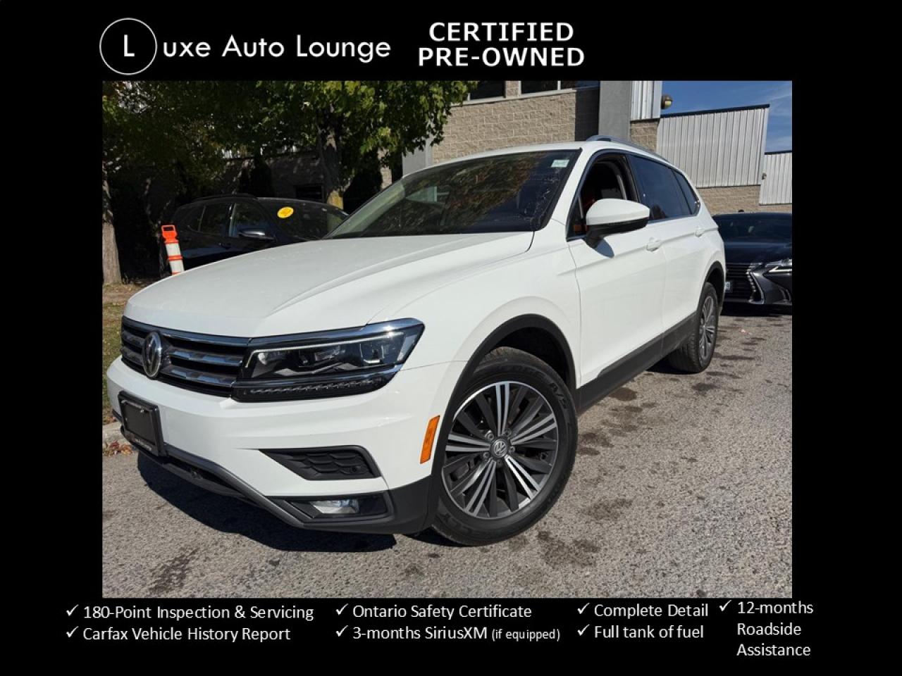 Used 2018 Volkswagen Tiguan Highline LOW KM!! LEATHER, PANO ROOF, HEATED SEATS for sale in Orleans, ON