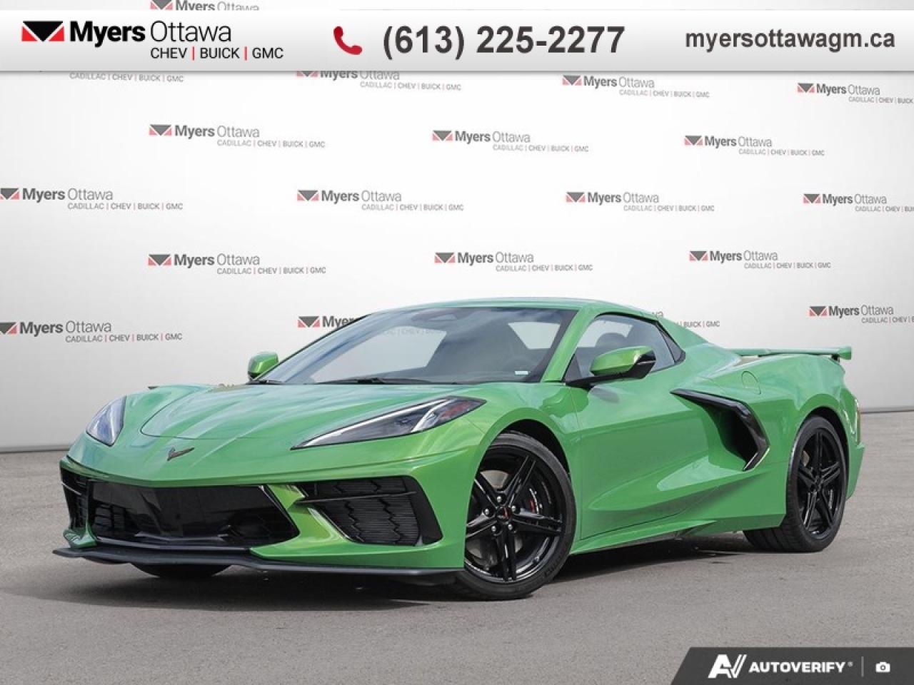 New 2026 Chevrolet Corvette Stingray Convertible  ROSWELL GREEN!!! Z51, CONVERTIBLE, BLACK WHEELS for sale in Ottawa, ON