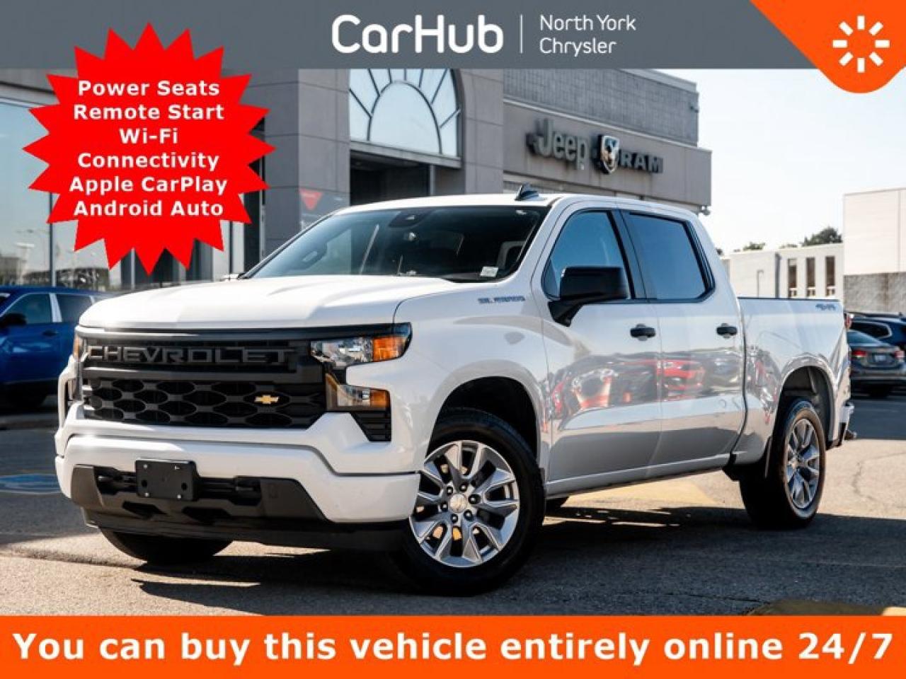 Used 2023 Chevrolet Silverado 1500 Custom 147'' Power Seats Remote Start Wi-Fi Connectivity for sale in Thornhill, ON