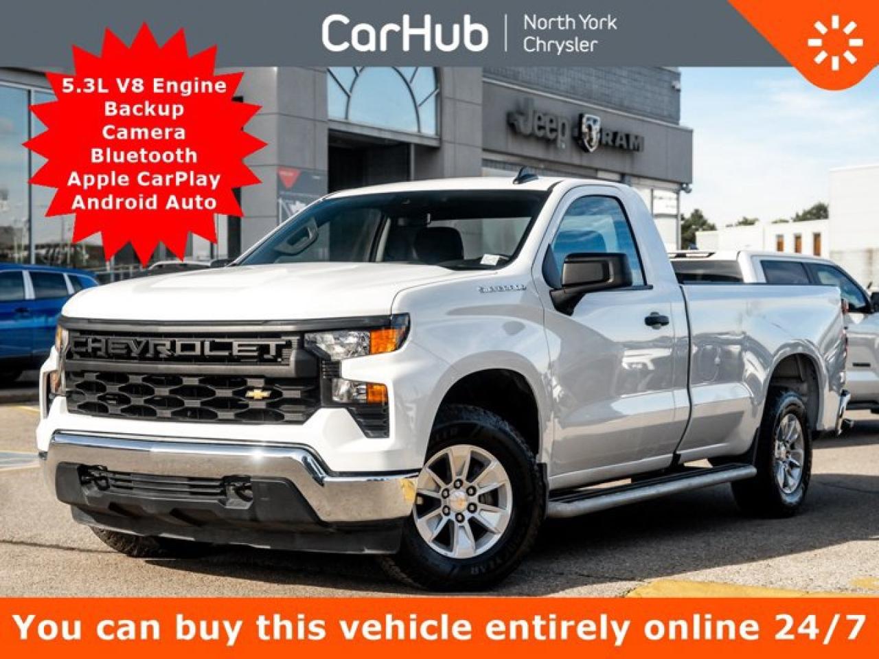 2024 Chevrolet Silverado 1500 Work Truck 140" V8 Backup Cam Bluetooth Apple CarPlay Android Auto Photo0