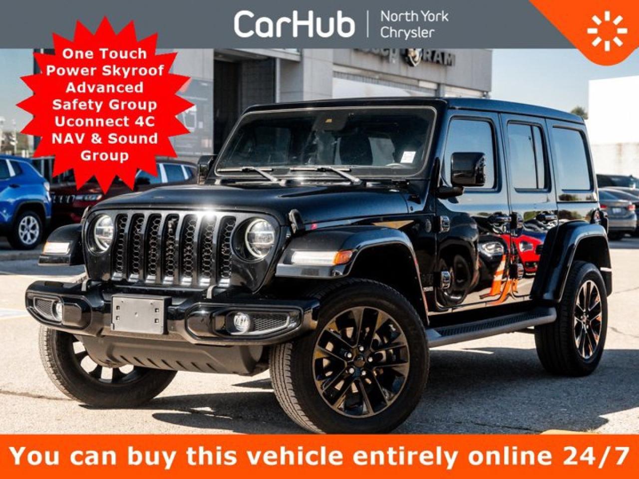 Used 2021 Jeep Wrangler Unlimited High Altitude Skyroof Advanced Safety Group Uconnect 4C NAV & Sound Group for sale in Thornhill, ON