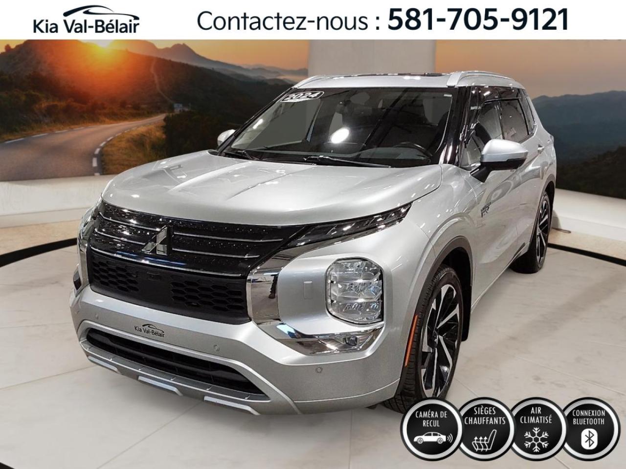 Used 2024 Mitsubishi Outlander GT *S-AWC *248HP *GPS *CUIR *TOIT *BOSE *SIEGES/VOLANT CHAUFF for sale in Québec, QC