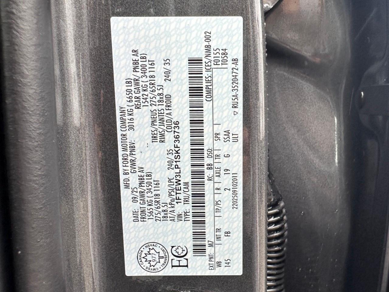 2025 Ford F-150 XLT 4WD SuperCrew 5.5' Box Photo