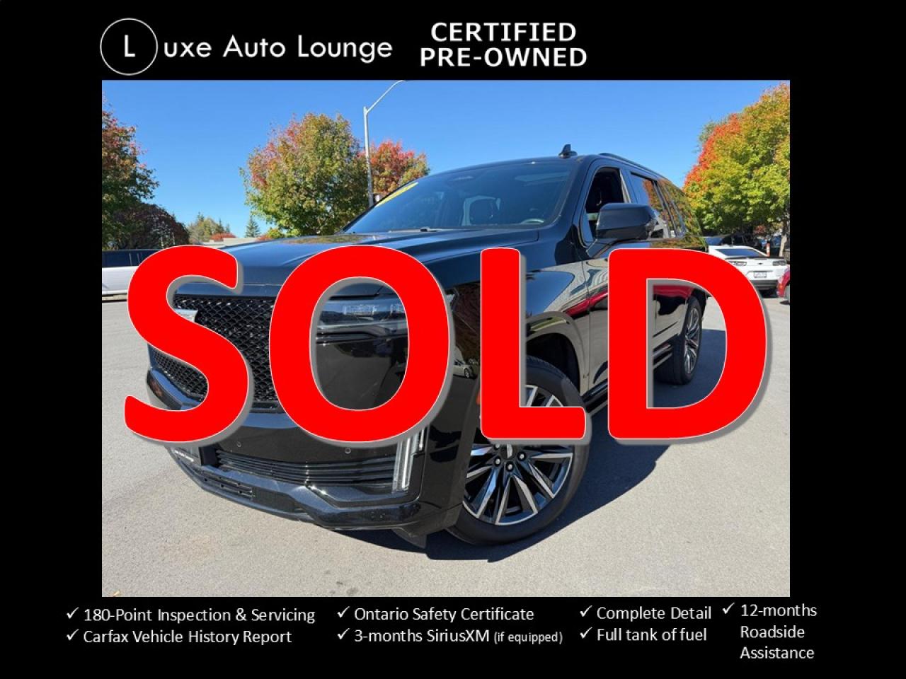 2021 Cadillac Escalade Sport AIR SUSPENION, POWER RUNNING BOARDS! AWD!