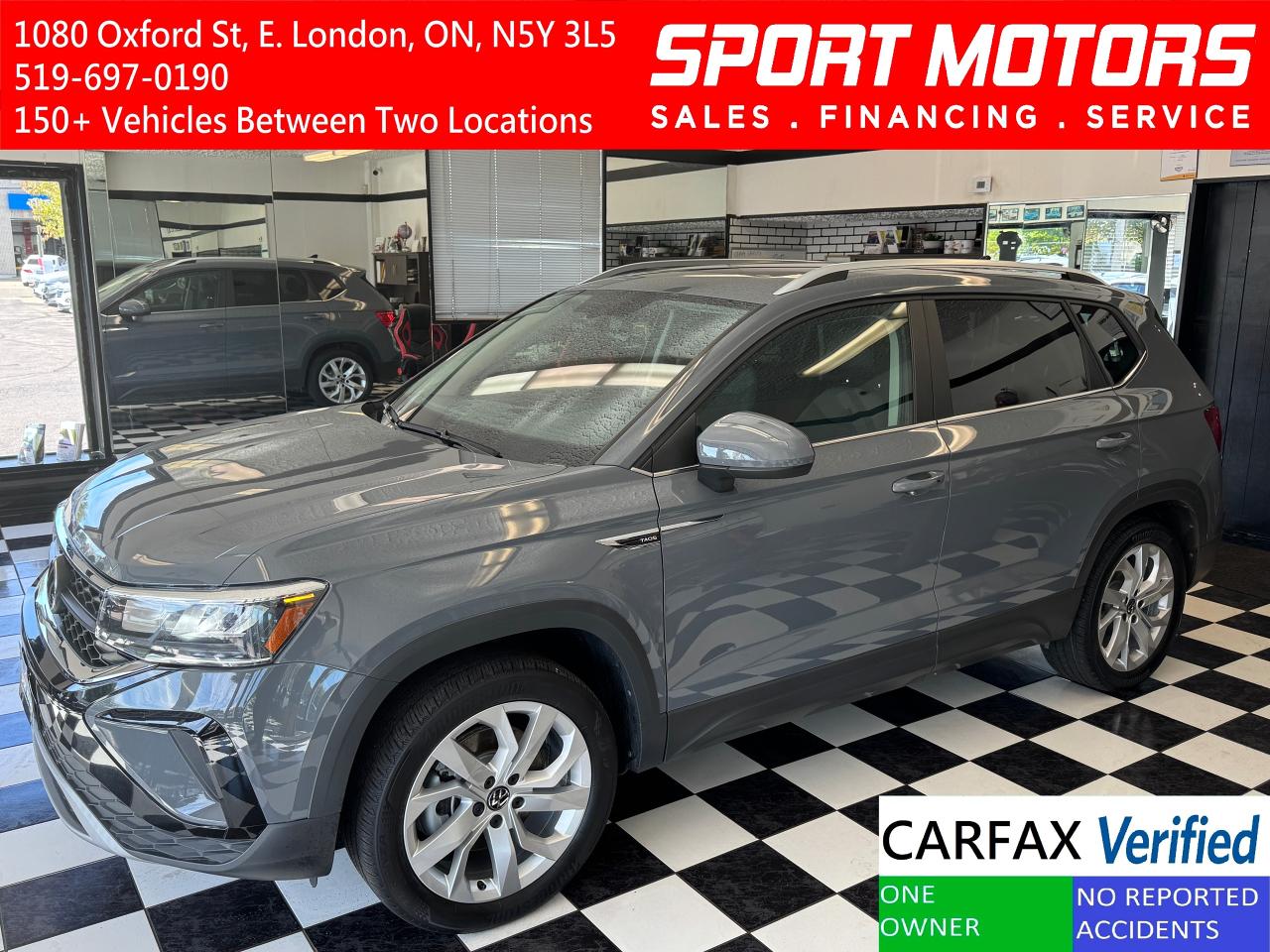 2022 Volkswagen Taos Comfortline 4Motion+Pano Roof+Adaptive Cruise Photo0