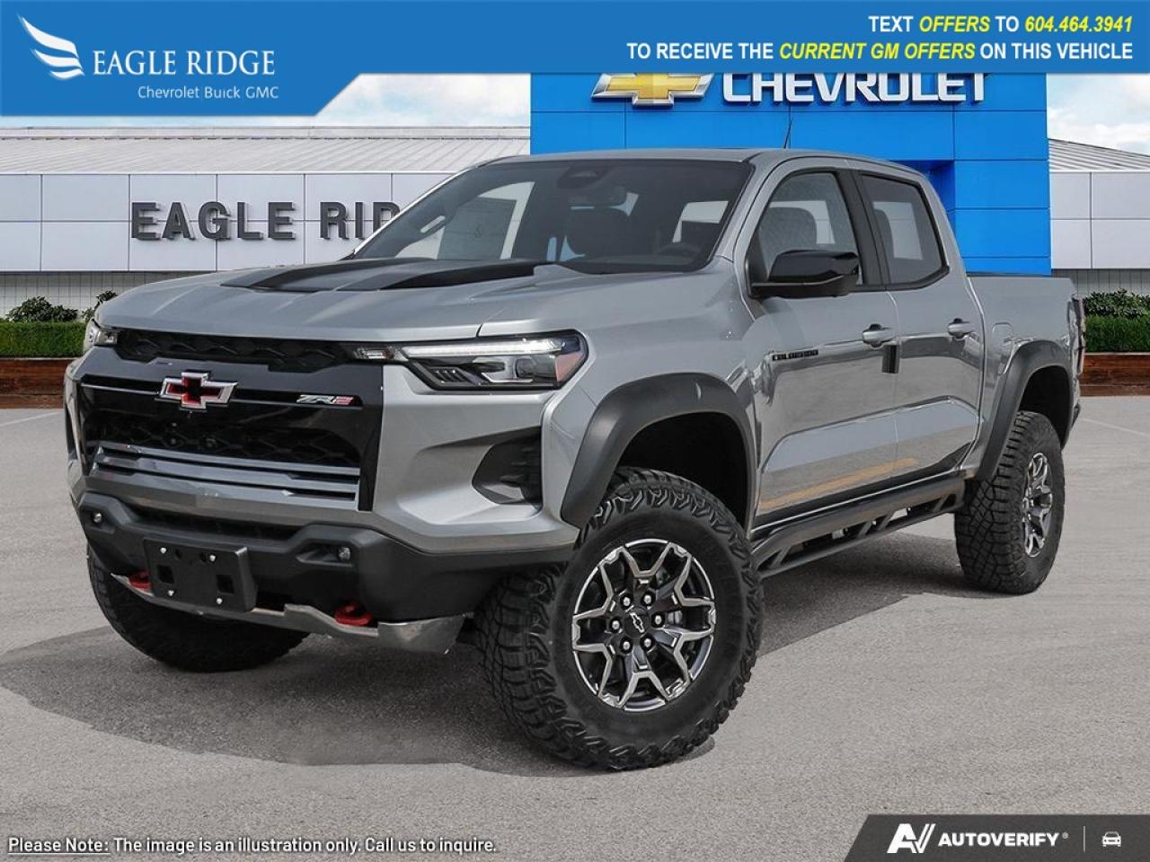 New 2026 Chevrolet Colorado ZR2 11.3-inch touchscreen display, 11-inch digital driver display, Google Built-In, wireless Apple CarPlay and Android Auto, Wi-Fi hotspot compatibility, Bluetooth, 6-speaker audio system, for sale in Coquitlam, BC