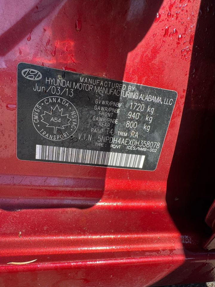 2013 Hyundai Elantra L, AUTO, ONLY 47 KMS, NO ACCIDENT, 1 OWNER, CERT - Photo #17