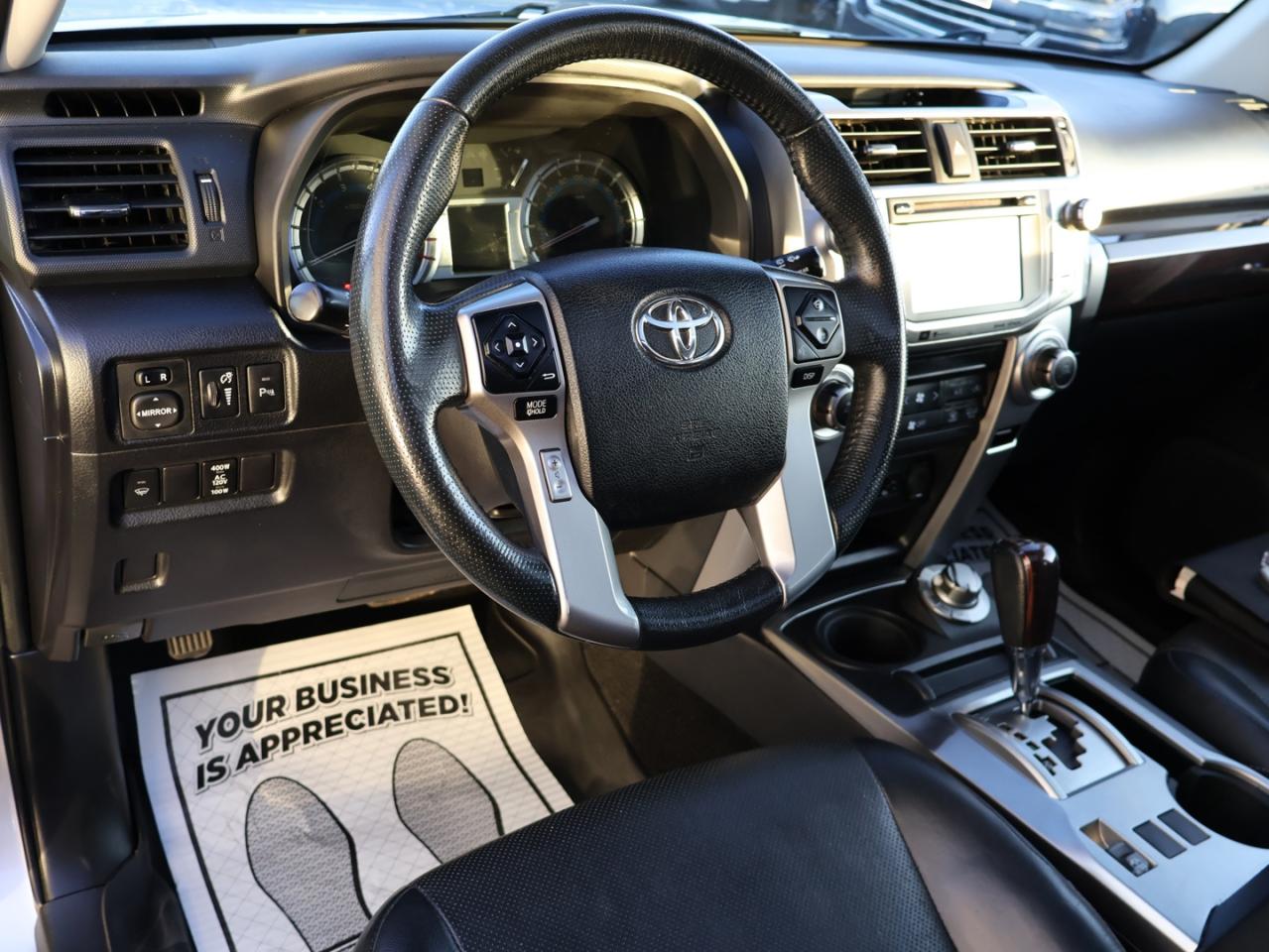 2018 Toyota 4Runner LIMITED-TRAIL 4WD SAFETY CERTIFIED CAMERA NAV BLUETOOTH LEATHER HEAT/COLD SUNROOF CRUISE ALLOYS - Photo #10