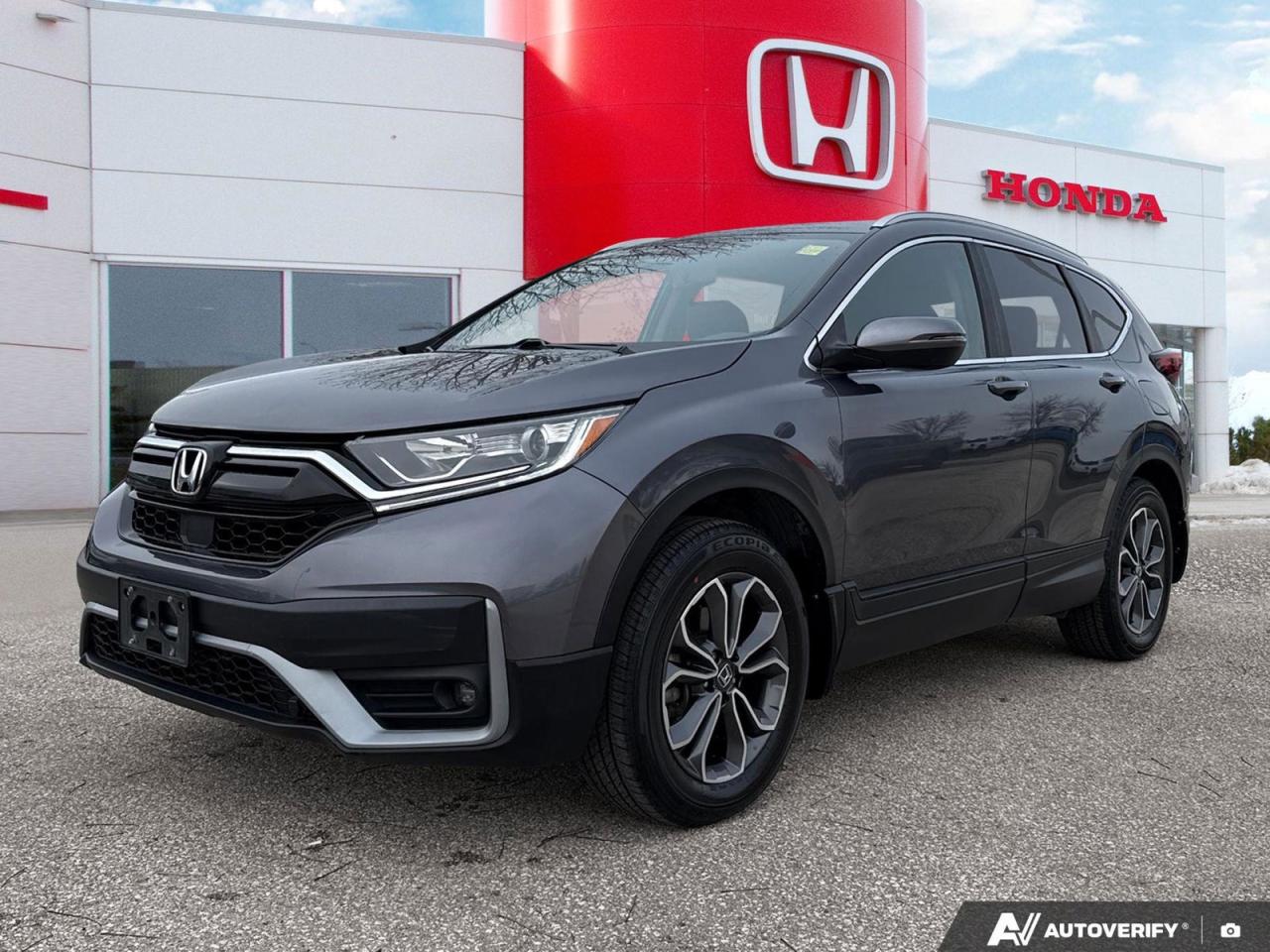 Used 2021 Honda CR-V EX-L Low KM's | Locally Owned for sale in Winnipeg, MB