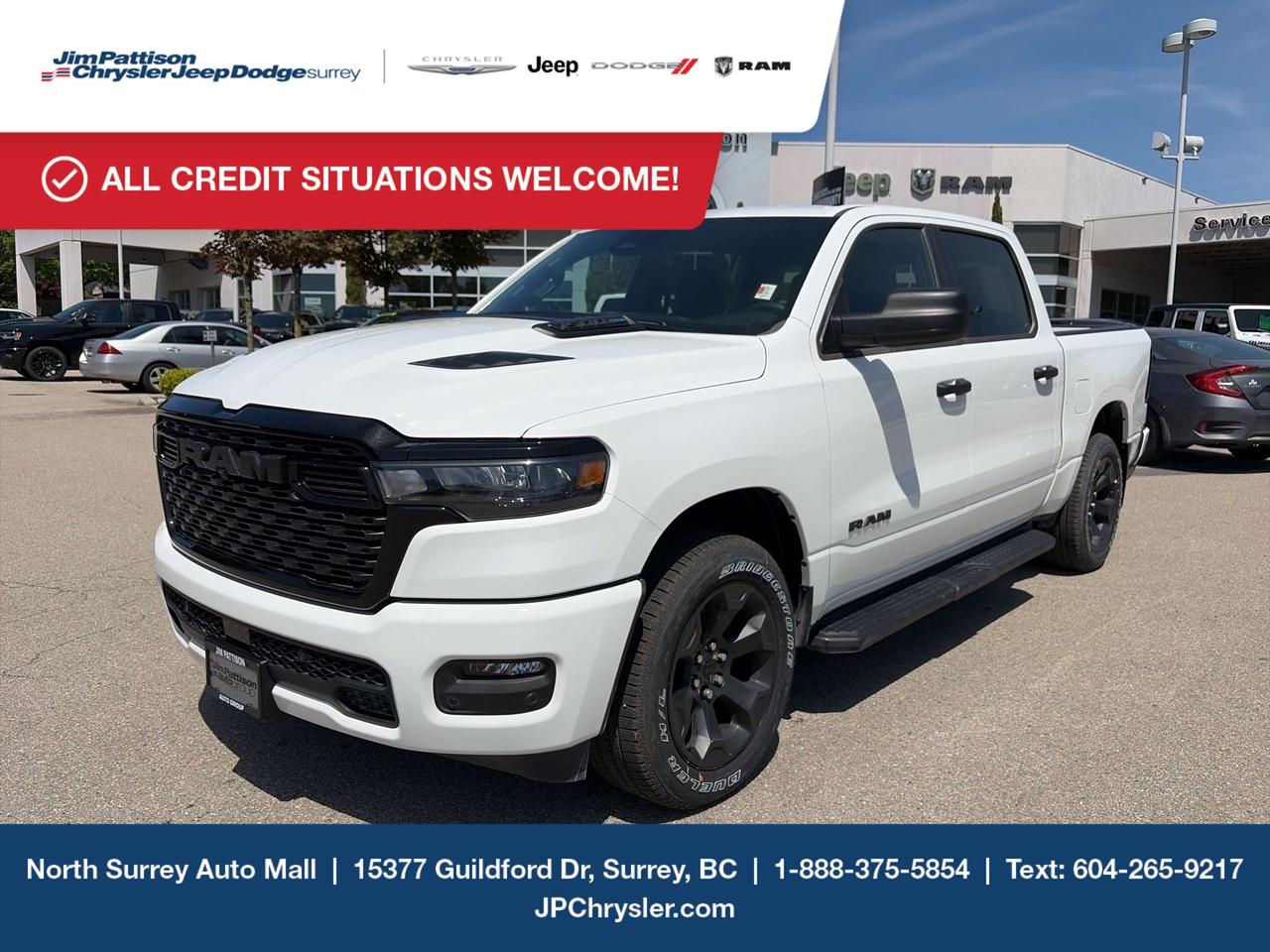 Jim Pattison Chrysler Jeep Dodge is ready to help you find your perfect vehicle. Our team of highly-experienced pros will provide you with the highest level of customer care and we are proud to offer online shopping from the comfort of your home with the new Pick, Price, Purchase Program. Browse our inventory online, create a personal account to track the vehicles youre interested in and the payment options that work best for you. Simple as that! And we will be here to answer all your questions. Visit our website, send us an email or give us a call today and let us get to work for you! -	Price includes freight & PDI, documentation fee ($895), dealer preparation fee ($495), A/C levy ($100), tire levy (up to $32.50), and VSA transaction levy ($10). Finance/lease placement fee ($595) if applicable, GST and PST are additional. Dealer-installed accessories are included, if applicable. Rebates applied after taxes. Rebates applied after taxes. D#30394