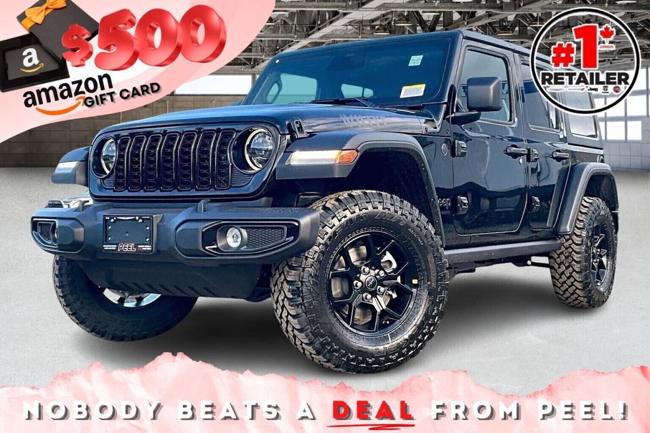 New 2026 Jeep Wrangler WILLYS 4DR | Hardtop | Tech & Conv Grp | Carplay for sale in Mississauga, ON