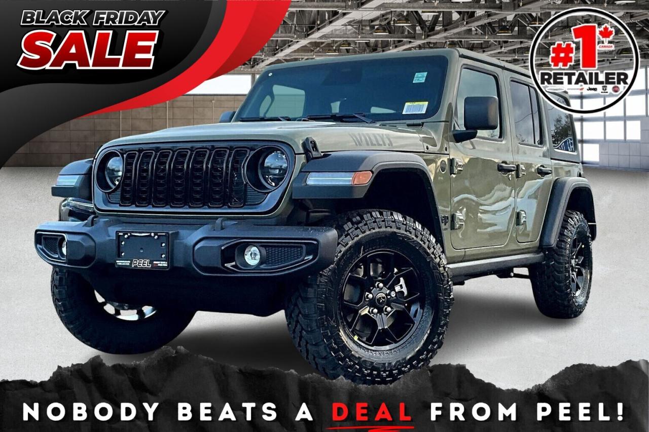 New 2026 Jeep Wrangler WILLYS 4DR | Hardtop | Tech & Conv Grp | '41 for sale in Mississauga, ON