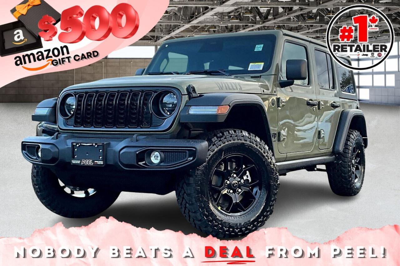 New 2026 Jeep Wrangler WILLYS 4DR | Hardtop | Tech & Conv Grp | '41 for sale in Mississauga, ON
