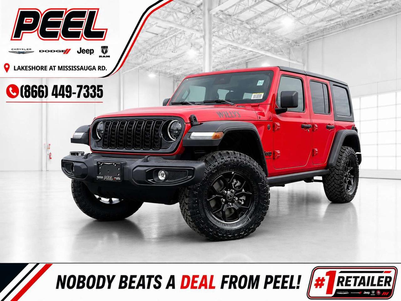 Engage & Explore with Peel Chrysler, Canadas #1 Stellantis FCA Retailer, 9 years in a row! Whether youre inquiring about our latest offers and specials on New or Used Cars, Trucks, SUVS, or seeking guidance, 1-866-652-6197 connects you directly. Dive deeper online or connect with our team to navigate your automotive journey seamlessly. WE TAKE ALL TRADES & CREDIT. WE SHIP ANYWHERE IN CANADA! OUR TEAM IS READY TO SERVE YOU 7 DAYS! *FREE CarFax (click the link above to check it out at no cost to you!)* ______________________________________________________ Peel Chrysler A Trusted Destination: Based in Mississauga, Port Credit, Ontario, we proudly serve customers from all corners of Ontario and Canada including Toronto, Oakville, North York, Richmond Hill, Ajax, Hamilton, Niagara Falls, Brampton, Thornhill, Scarborough, Vaughan, London, Windsor, Cambridge, Kitchener, Waterloo, Brantford, Sarnia, Pickering, Huntsville, Milton, Woodbridge, Maple, Aurora, Newmarket, Orangeville, Georgetown, Stouffville, Markham,