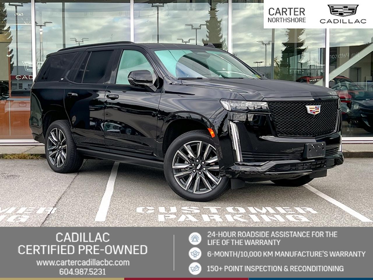 Used 2024 Cadillac Escalade SPORT 4WD | Pano Sunroof/Vented Seats/AKG Spkrs for sale in North Vancouver, BC