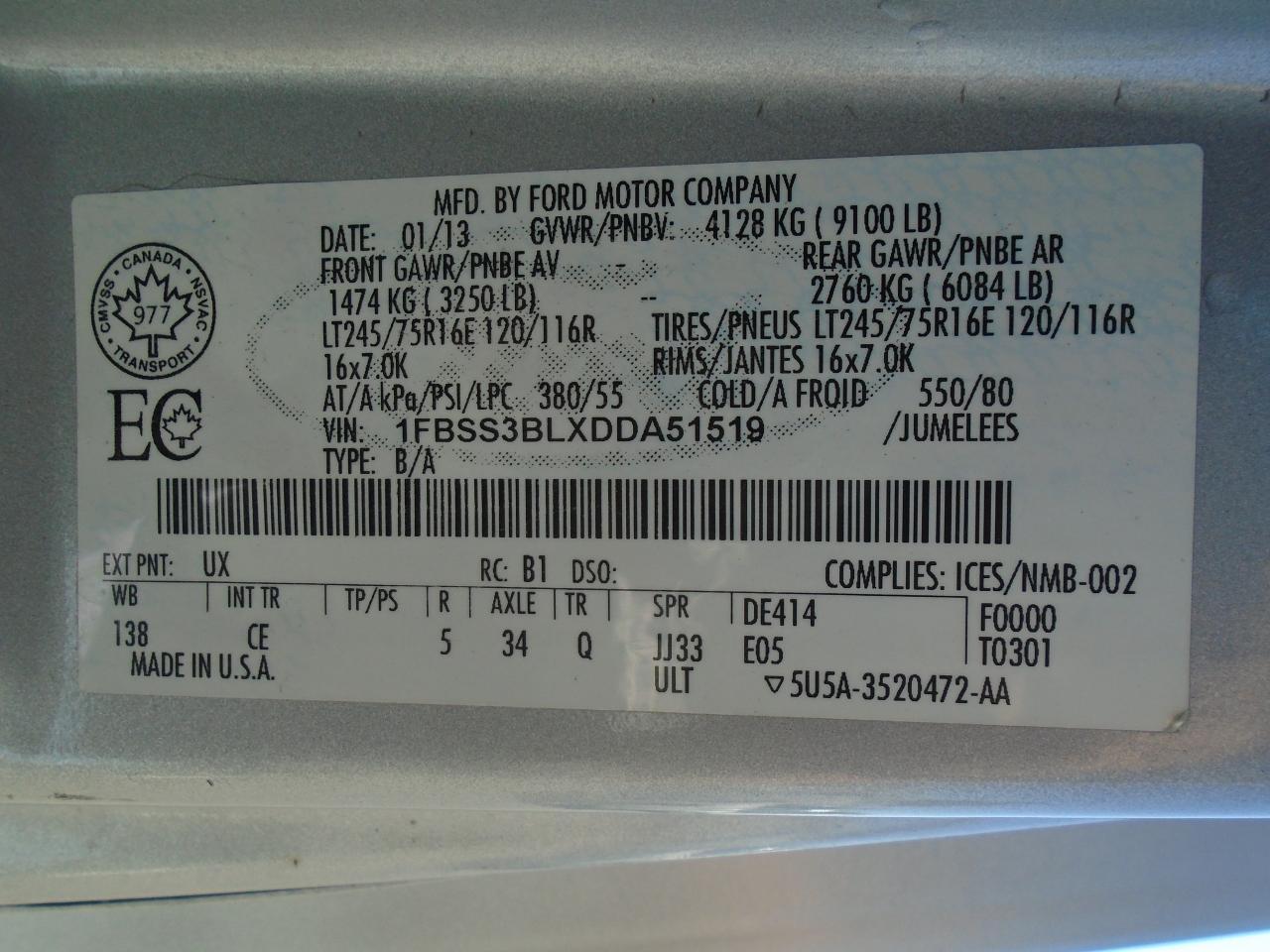 2013 Ford Econoline 15 passenger E-350 Super Duty Ext XLT - Photo #37