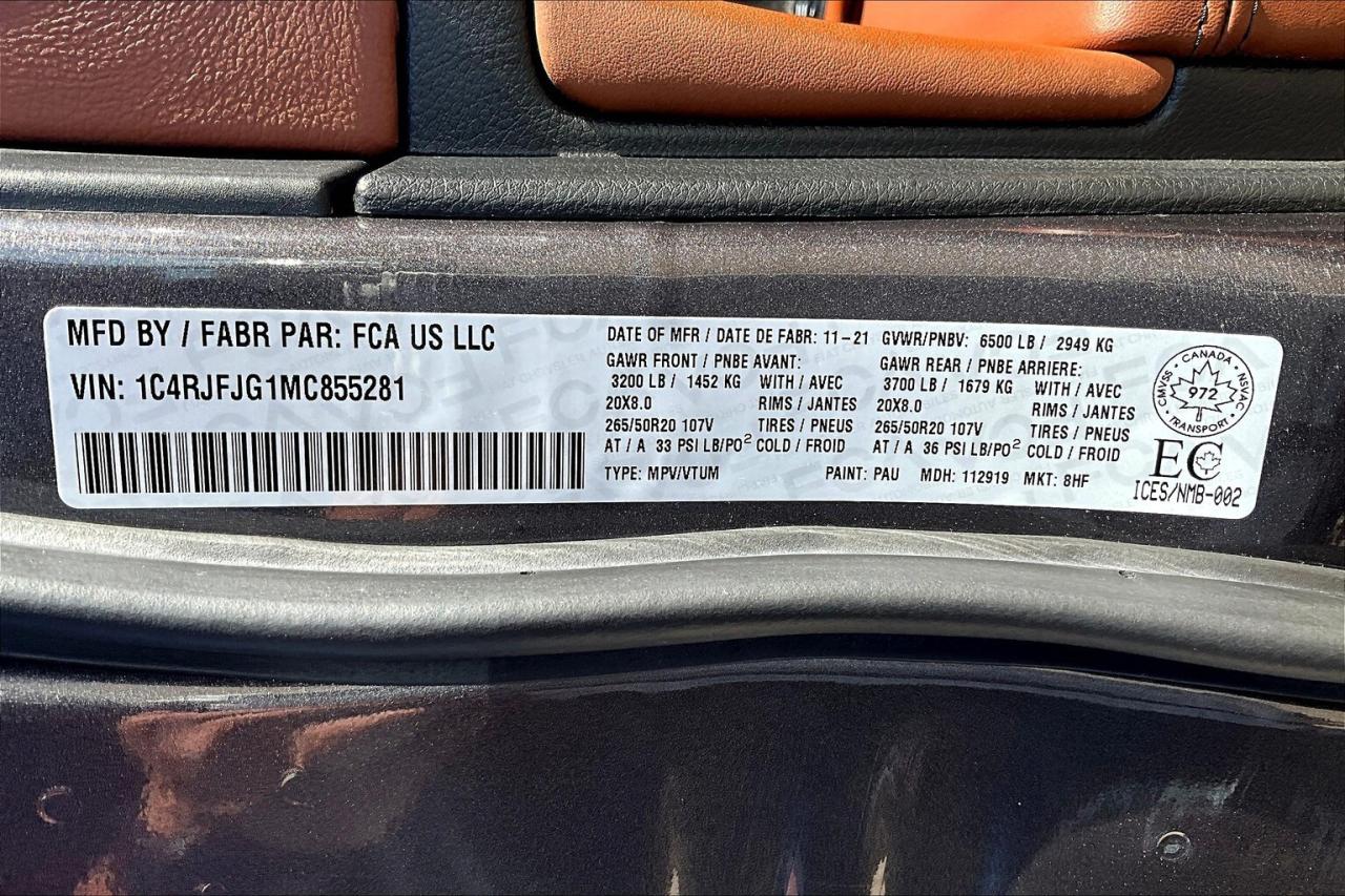 2021 Jeep Grand Cherokee Summit | Vented Leather | Panoroof | 4X4 Photo