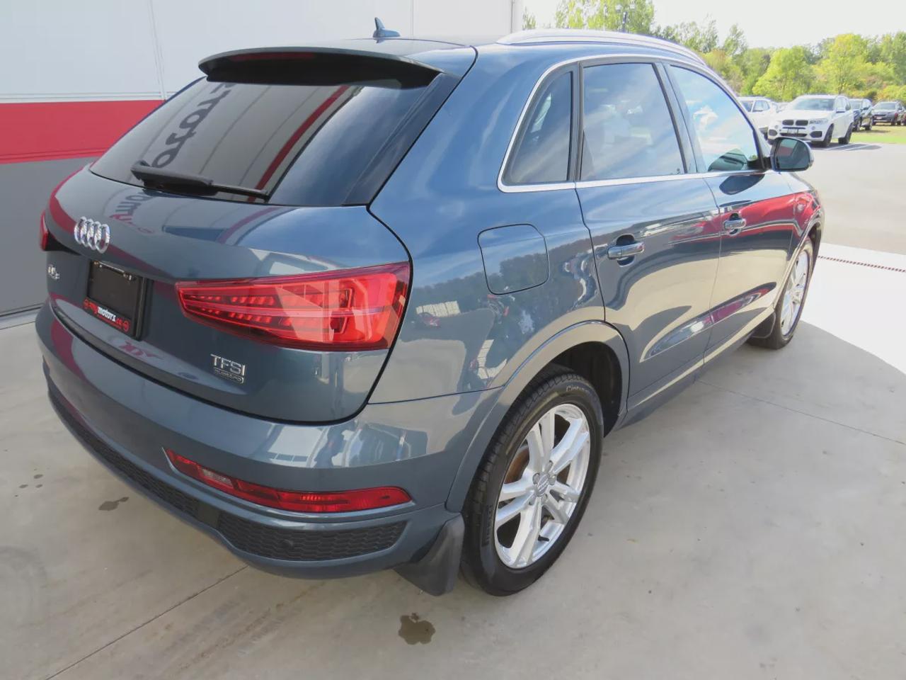 2016 Audi Q3 Technik  | Clean Title | No Accidents | Safety Certified | AWD | Alloy Rims | Leather | Navigation | Sunroof | Power Seats | Push Button Start | Dual Climate Control | CDPlayer | Heated Seats | Rear Privacy Cover | Power Tailgate | Bluetooth Photo