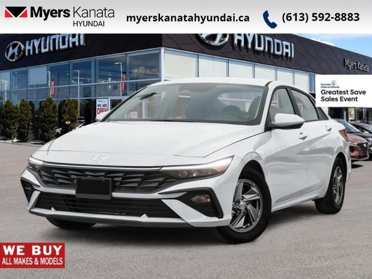 New 2025 Hyundai Elantra Essential   - Heated Seats - $91.84 /Wk for sale in Kanata, ON