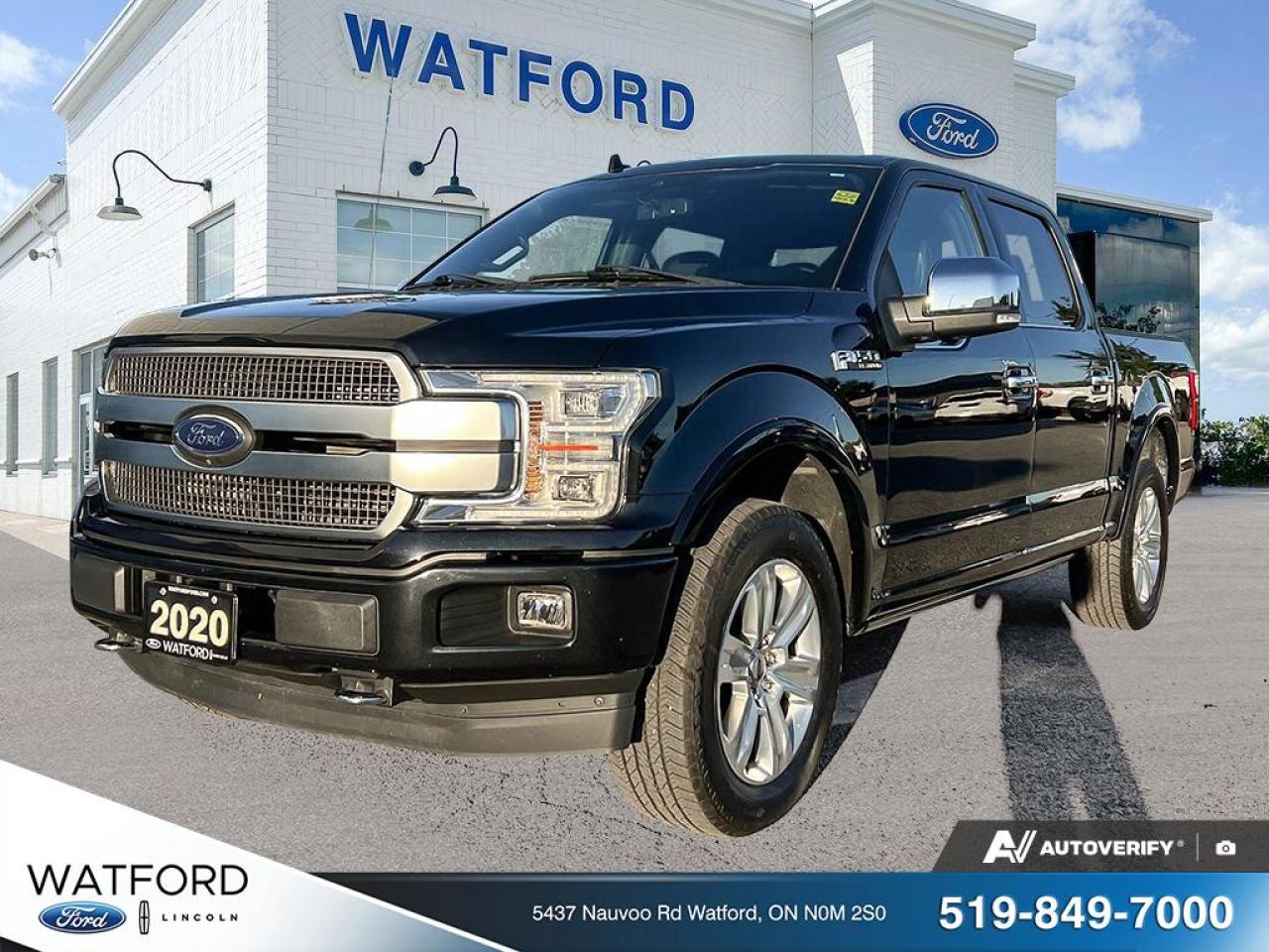 Used 2020 Ford F-150 Platinum 4WD SuperCrew 5.5' Box for sale in Watford, ON