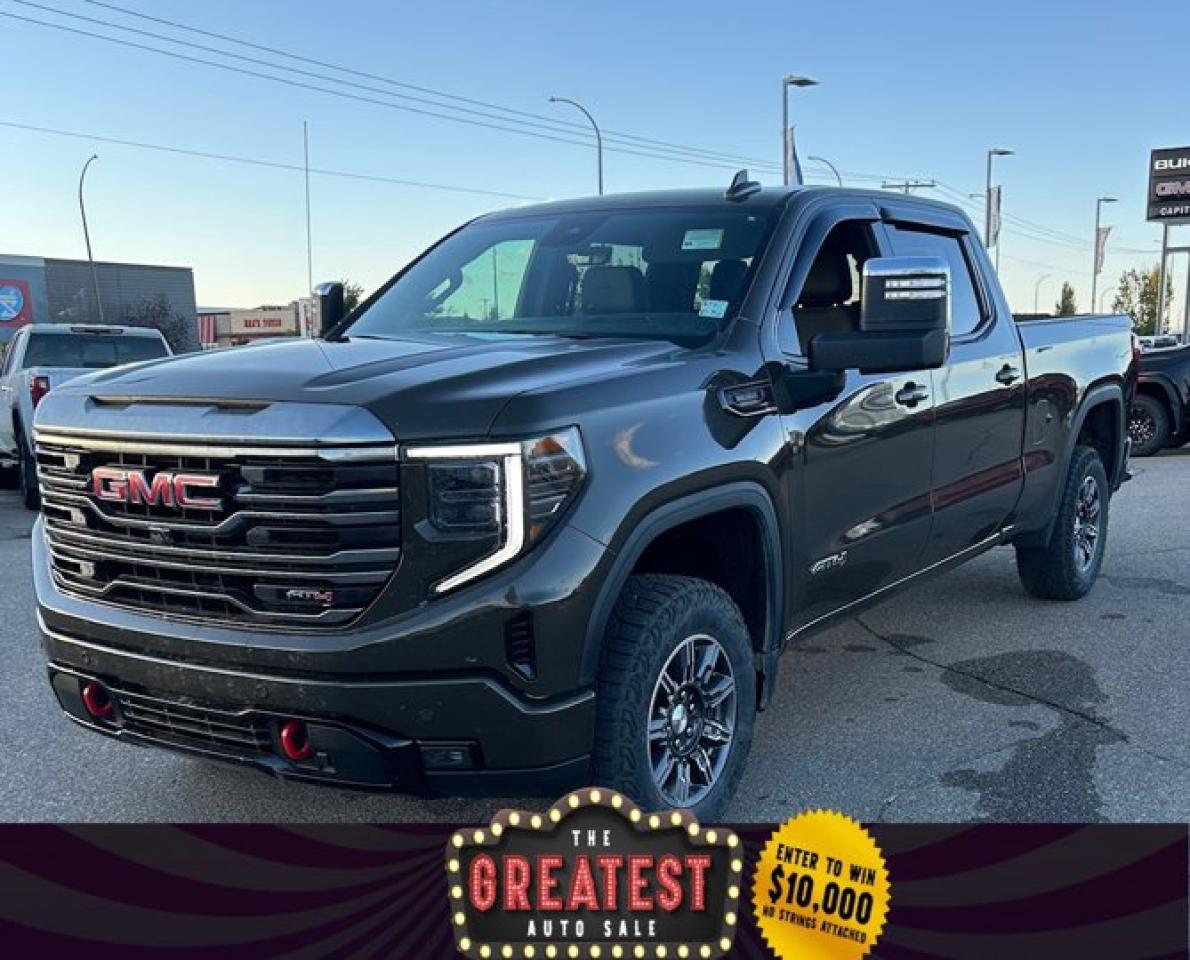 The All New GMC Sierra has been redefined from Hood to Hitch. This 4WD BRONZE Sierra is a Crew Cab Pickup with a Turbocharged Diesel I6 3.0L engine and interior color. Direct injection, active fuel management, and variable valve timing form the foundation of the EcoTec3 engines. Sierra sets the new standard in truck interiors with triple door seals, thicker insulation, and durable, soft-touch instrument panel materials. Attention to detail and quality makes the Sierra stand out. New dual density foam seat cushions improve comfort and reduce wrinkling with age. Rear seating space has improved with larger rear doors to provide ease of entry and exit.The Sierra is set apart with details such as standard halogen projector headlights and integrated corner steps. The new Sierra makes more use of High Strength steel in its fully boxed hydroformed frame than previous generations, with 2/3s of the Cab using High-Strength Steel. Larger axles and shear body mounts further reduce vibration and deliver a smoother ride. New, exclusive corrosion-resistant Duralife brake rotors come standard. Sierra is backed by a 60,000 km / 3 year base warranty and a 160,000 km / 5 year Powertrain warranty, the longest in its class. 24/7 Roadside Assistance is included at no extra charge for 5 years or 160,000 km. Drive the Sierra today to see for yourself how it truly has no peer! Check out this vehicles pictures, features, options and specs, and let us know if you have any questions. Helping find the perfect vehicle FOR YOU is our only priority.P.S...Sometimes texting is easier. Text (or call) 306-801-9090 for fast answers at your fingertips!Dealer License #914248Disclaimer: All prices are plus taxes & fees. See dealer for Details. Dealer Permit # 914248