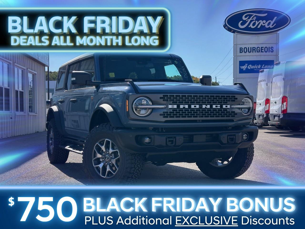 New 2025 Ford Bronco BADLANDS 4 DOOR 4X4 for sale in Midland, ON