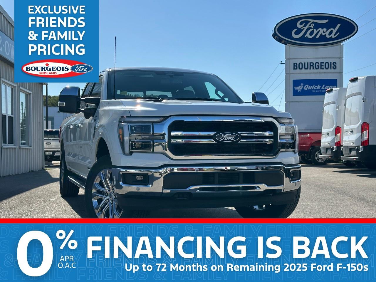 New 2025 Ford F-150 Lariat 4WD SuperCrew 6.5' Box for sale in Midland, ON