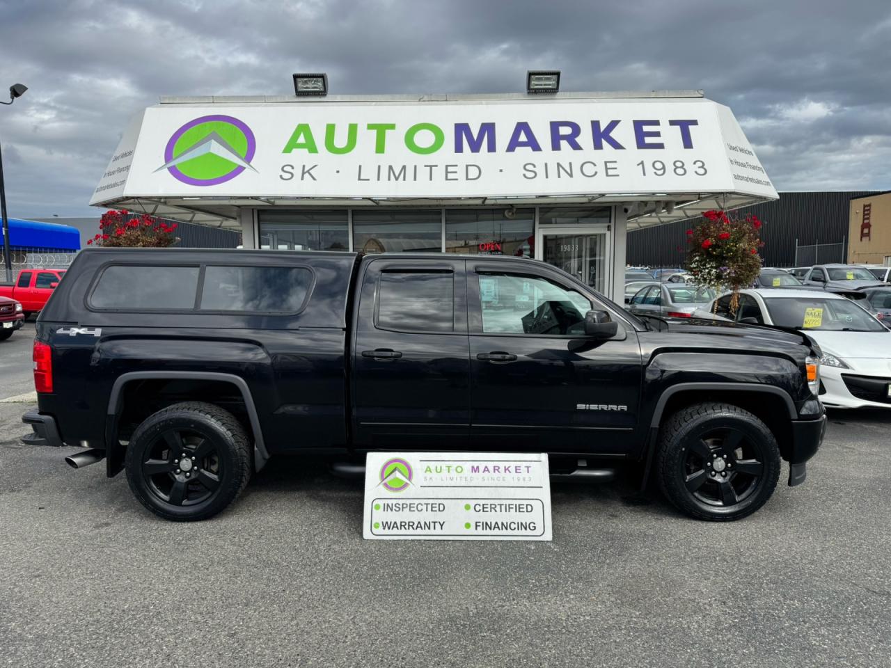 Used 2015 GMC Sierra 1500 CREW CAB 4X4 CANOPY! NEW TIRES! INSPECTED & A WARRANTY TOO! for sale in Langley, BC