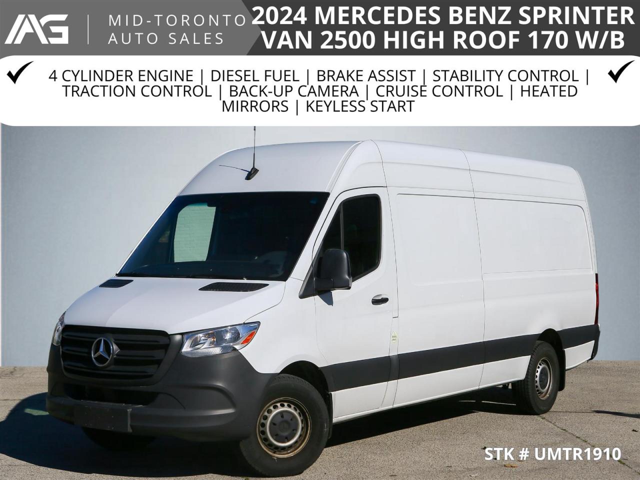 Used 2024 Mercedes-Benz Sprinter 2500 170-in. WB High Roof for sale in North York, ON