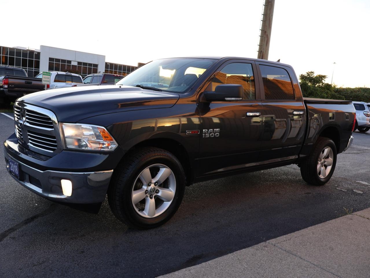 2018 RAM 1500 SLT-BIG HORN CREW DIESEL 4WD CERTIFIED *ACCIDENT FREE* NAV CAMERA BLUETOOTH LEATHER/STEERING HEATED CRUISE ALLOYS - Photo #3
