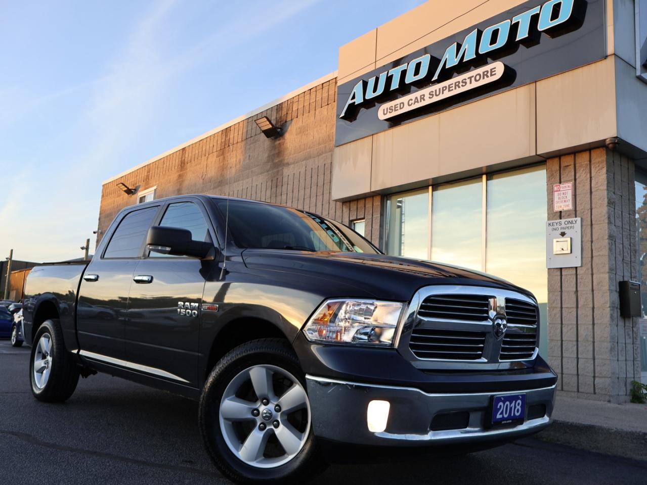 2018 RAM 1500 SLT-BIG HORN CREW DIESEL 4WD CERTIFIED *ACCIDENT FREE* NAV CAMERA BLUETOOTH LEATHER/STEERING HEATED CRUISE ALLOYS - Photo #7