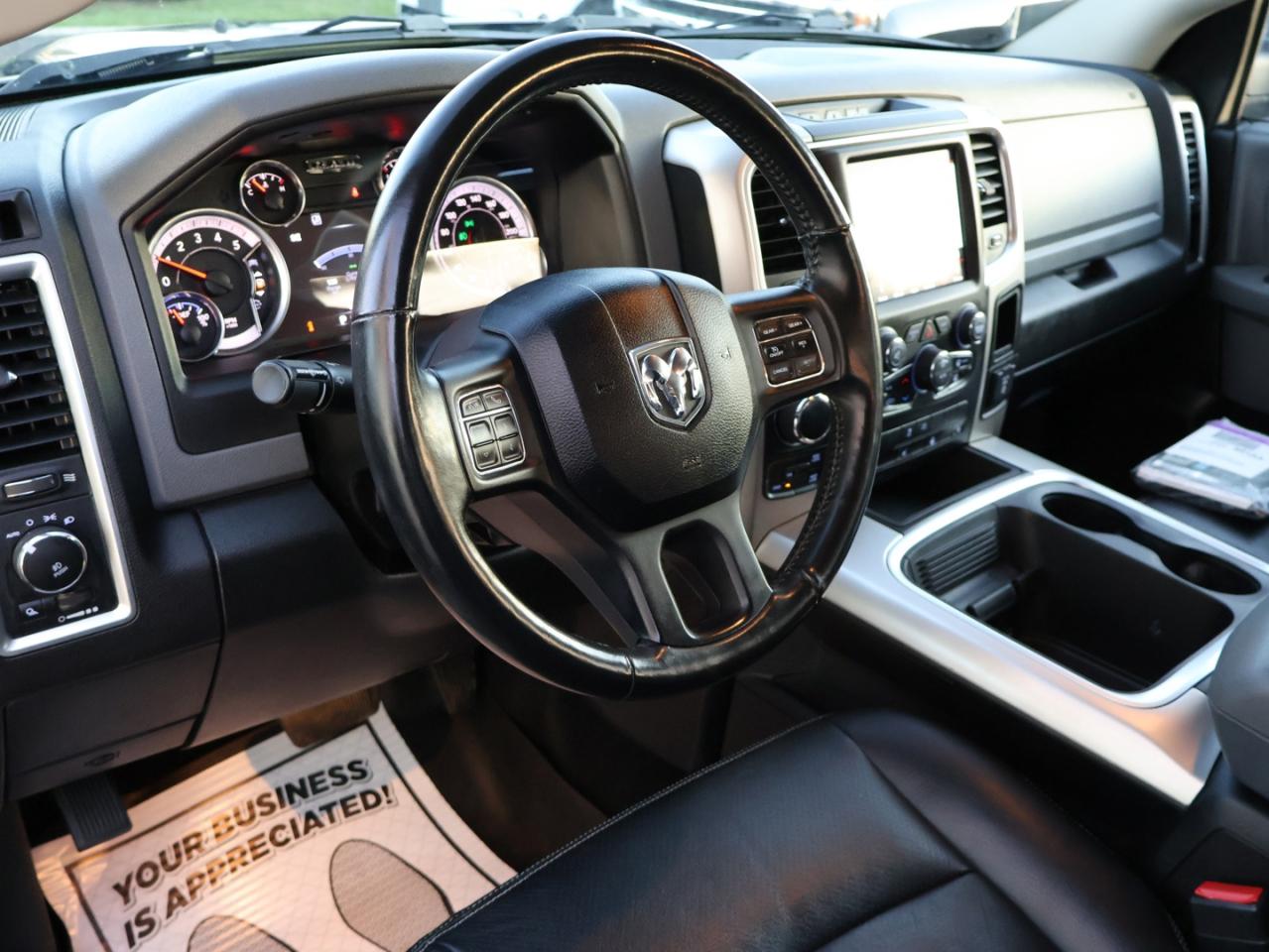 2018 RAM 1500 SLT-BIG HORN CREW DIESEL 4WD CERTIFIED *ACCIDENT FREE* NAV CAMERA BLUETOOTH LEATHER/STEERING HEATED CRUISE ALLOYS - Photo #8
