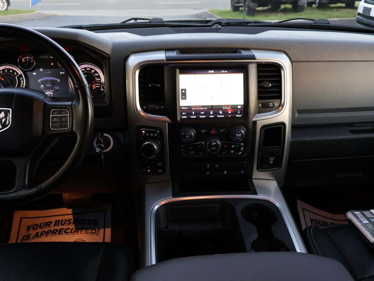 2018 RAM 1500 SLT-BIG HORN CREW DIESEL 4WD CERTIFIED *ACCIDENT FREE* NAV CAMERA BLUETOOTH LEATHER/STEERING HEATED CRUISE ALLOYS - Photo #11