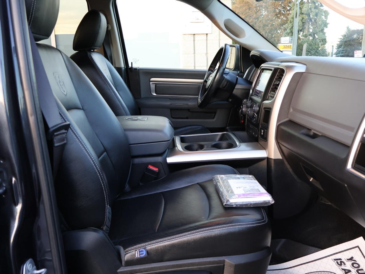 2018 RAM 1500 SLT-BIG HORN CREW DIESEL 4WD CERTIFIED *ACCIDENT FREE* NAV CAMERA BLUETOOTH LEATHER/STEERING HEATED CRUISE ALLOYS - Photo #17