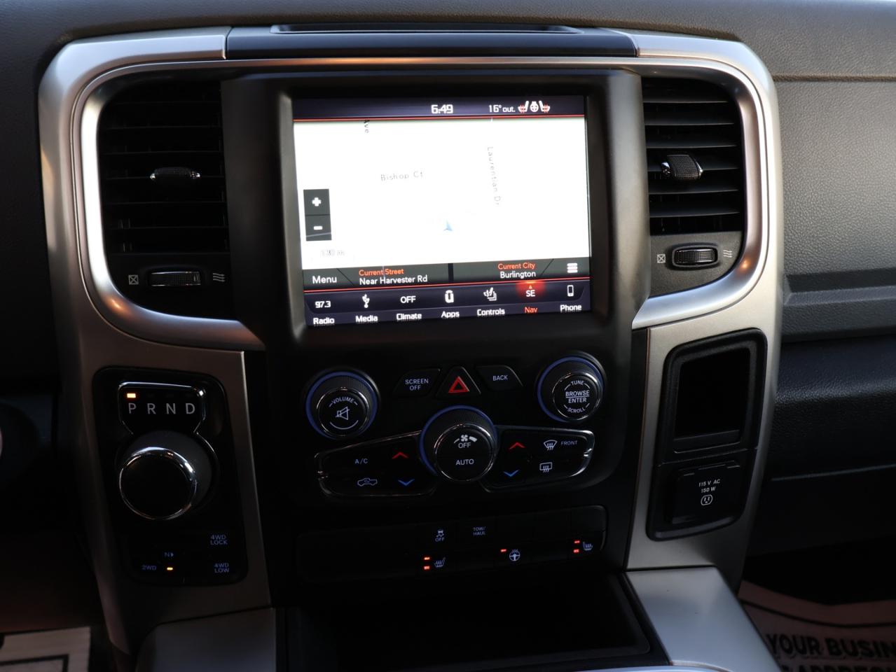 2018 RAM 1500 SLT-BIG HORN CREW DIESEL 4WD CERTIFIED *ACCIDENT FREE* NAV CAMERA BLUETOOTH LEATHER/STEERING HEATED CRUISE ALLOYS - Photo #24
