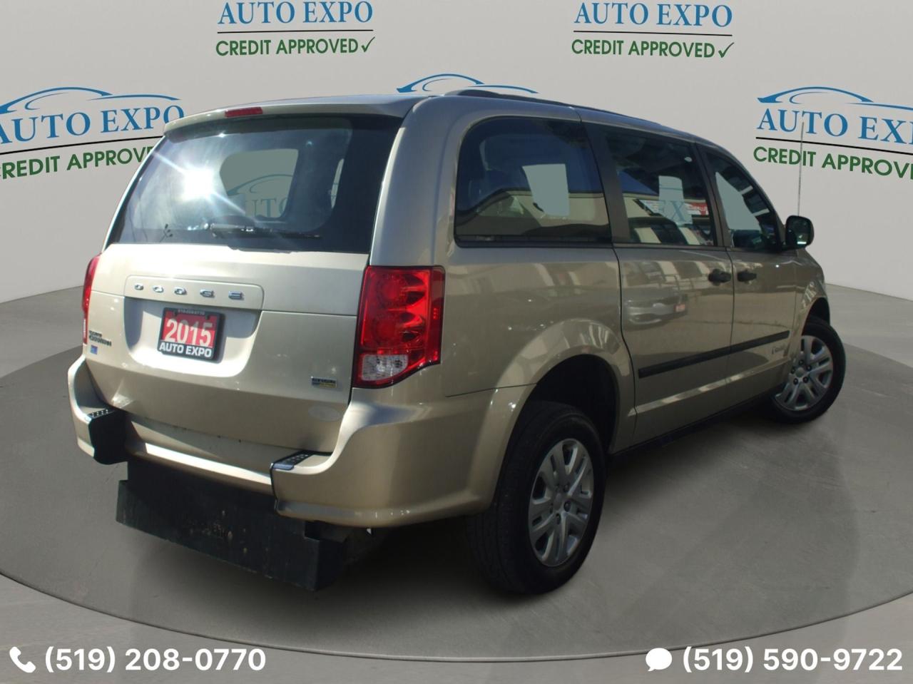 2015 Dodge Grand Caravan Wheelchair accessible,BraunAbility,Certified,SE