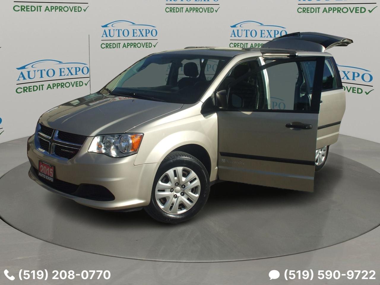 2015 Dodge Grand Caravan Wheelchair accessible,BraunAbility,Certified,SE