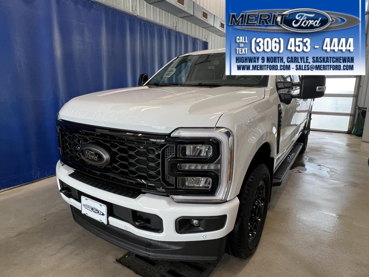 <p>Looking for a heavy-duty pickup that can handle anything you throw its way? Feast your eyes on this brand-new 2026 Ford F-350 Super Duty SRW Lariat, available now at Merit Ford Sales Ltd. This beast of a truck, painted in a crisp Oxford White, is ready to turn heads while tackling the toughest jobs. Inside, youll find a comfortable Black Onyx interior, perfect for long hauls or quick trips around town. With its powerful diesel engine and smooth automatic transmission, this 4-wheel-drive pickup is built to perform.</p>
<p>This F-350 Lariat is packed with features designed for both safety and convenience. Youll appreciate the peace of mind provided by the <strong>Safety Canopy System Curtain Airbags</strong>, offering enhanced protection for you and your passengers. The <strong>Part-Time Four-Wheel Drive</strong> system gives you the grip you need when the going gets tough, while the <strong>Hydraulic Power-Assist Steering</strong> ensures effortless handling. Stay informed with the handy <strong>Trip Computer</strong>, and rest easy knowing the <strong>Securilock Anti-Theft Ignition (PATS) Immobilizer</strong> is working to protect your investment. Finally, the <strong>4-Wheel Disc Brakes with ABS</strong> provide confident stopping power in any situation.</p>
<p><strong><em>Powered by AutoIntelligence™</em></strong>
Vehicle information has been generated using artificial intelligence and is provided for informational purposes only. While efforts are made to ensure accuracy, please confirm all details directly with the dealer.</p>
