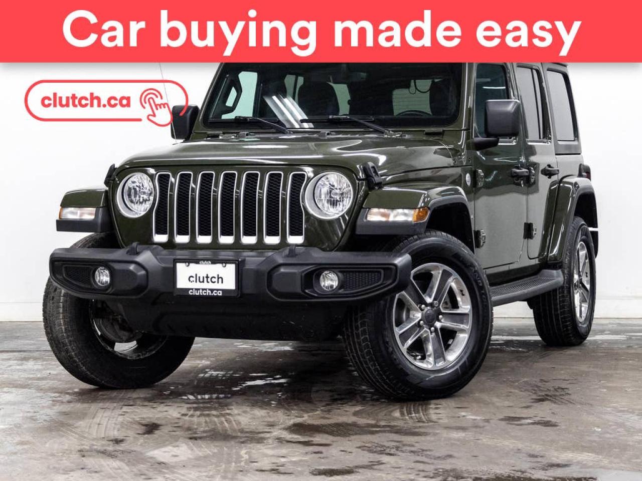 Used 2020 Jeep Wrangler Unlimited Sahara 4X4 w/Apple CarPlay & Android Auto, Heated Front Seats, Backup Cam for sale in Toronto, ON