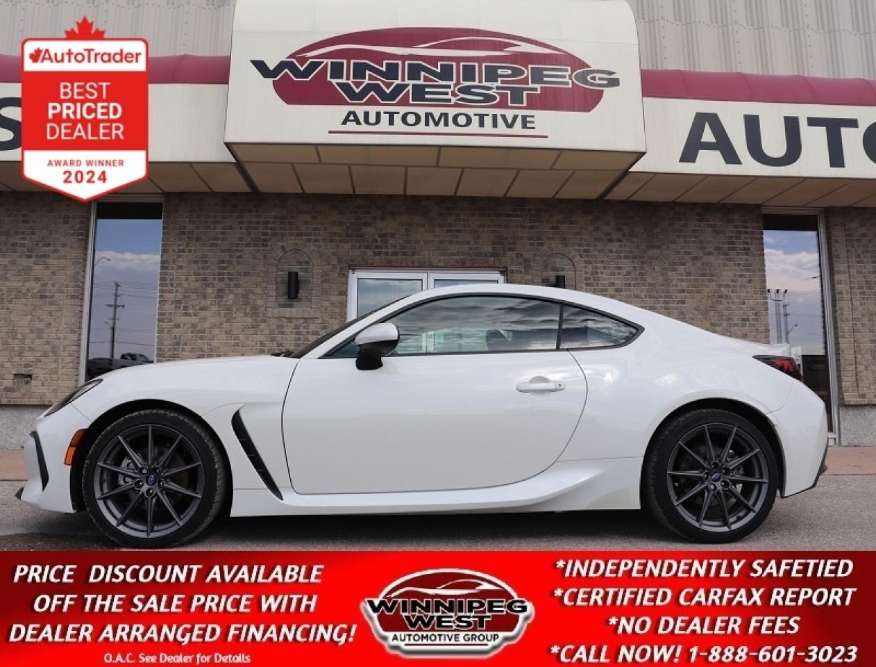 Used 2023 Subaru BRZ SPORT TECH MANUAL, LOADED ALACANTA LEATHER SEATS! for sale in Headingley, MB